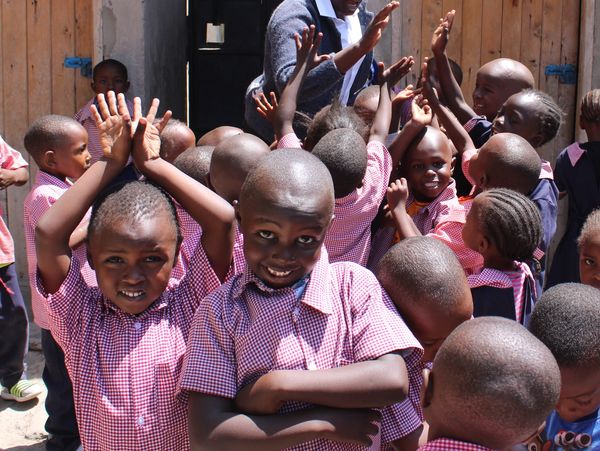 Children in a classroom at Tumaini Educational Center